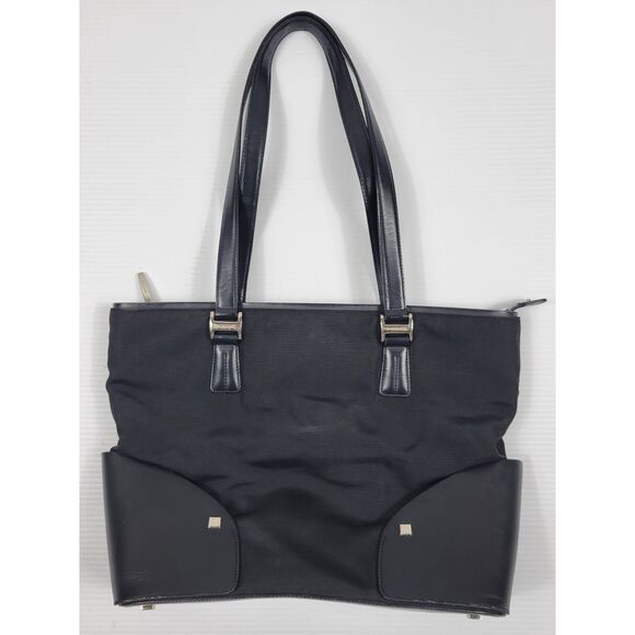 Pamela‎ Dennis Black Shoulder Bag Purse Designed Heavy Duty RARE - Picture 1 of 16